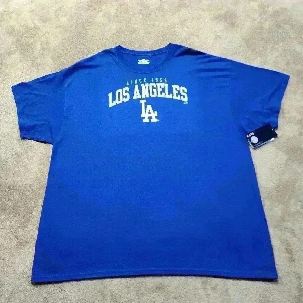 Genuine Merchandise Men's Blue LA Dodgers Short Sleeve Shirt Size 3XL NWT
